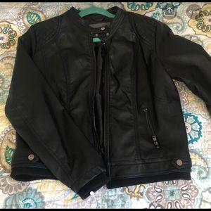 Faux Leather Jacket